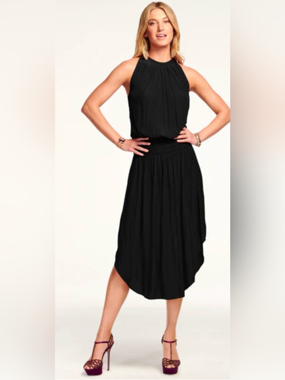 Ramy Brook sleeveless Audrey dress black M